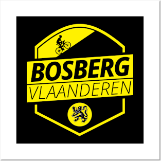 Bosberg Cobbled Climb Cycling Flanders Belgium Posters and Art